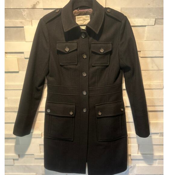 Banana Republic Jackets & Blazers - BANANA REPUBLIC Wool Single Breasted Lined Coat Peacoat Black  S elegant lady
